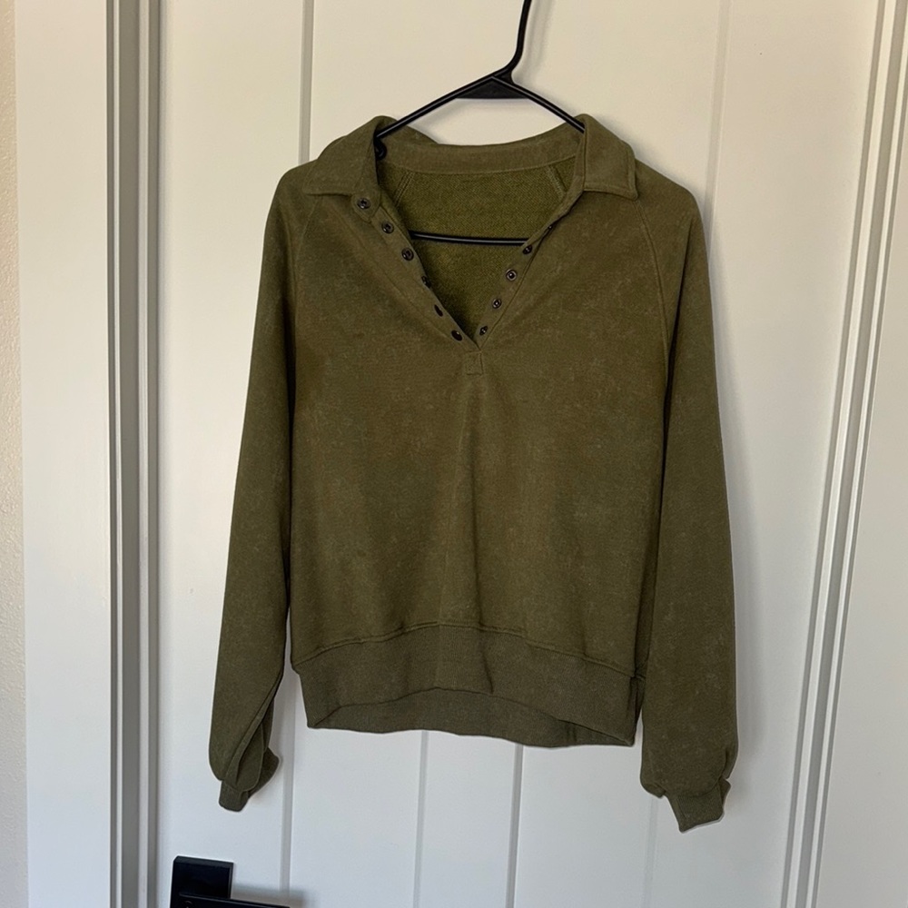 Olive Green Women's Sweatshirt